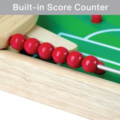 Flipkick: Wooden Tabletop Football/Soccer Pinball Games, Indoor Portable Sport