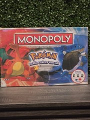 Monopoly Pokemon Kanto Edition Board Game with 6 Metal Tokens – New Sealed