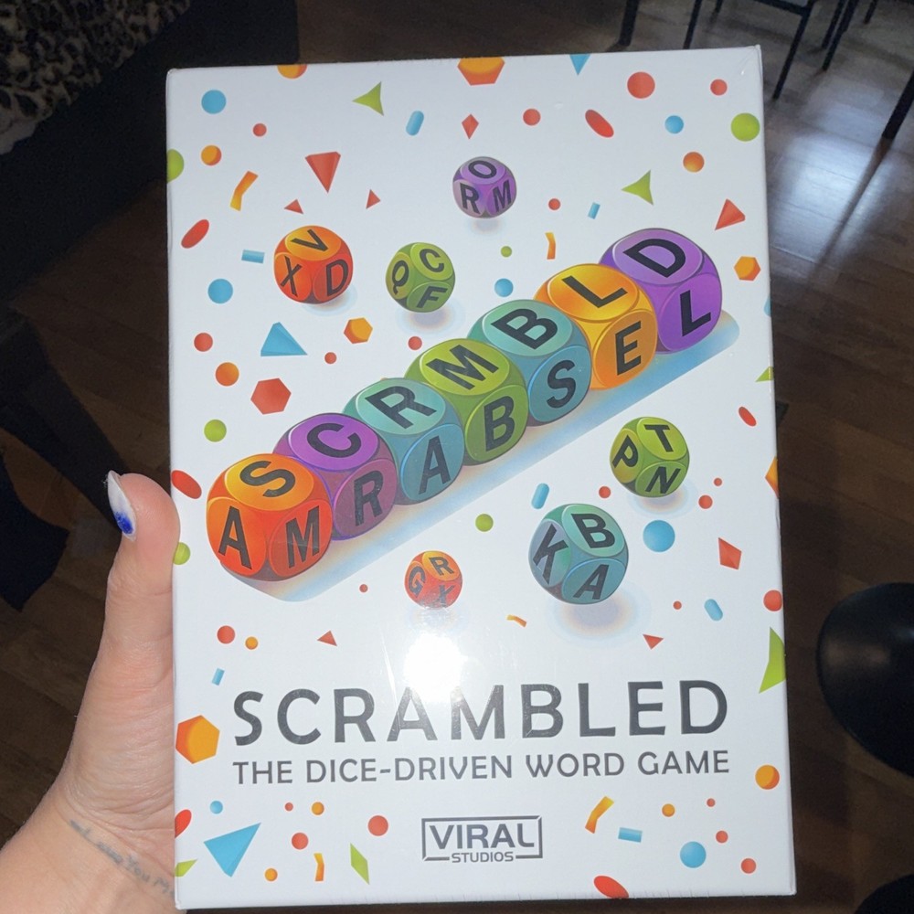 Viral Studios Scrambled Dice-Driven Word Game, 1-5 Players, Ages 8-11