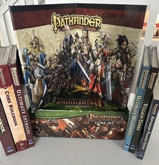 Pathfinder Adventure Card RPG Game Core Set Crimson Expansion 6 Books Screen Lot