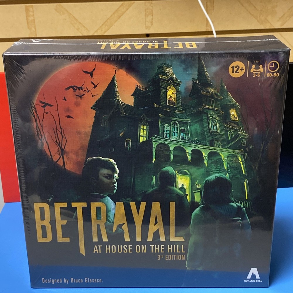 Avalon Hill Hasbro Gaming Betrayal at The House on The Hill 3rd Edition Sealed