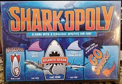 Brand New Sealed Sharkopoly Board Game Ages 8 Up Shark Mania