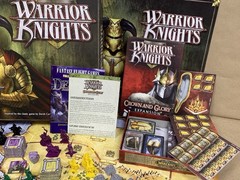 LN Mint Warrior Knights Fantasy Flight Board Game With Crown & Glory Expansion