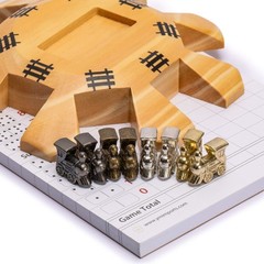 Yellow Mountain Imports Mexican Train Dominoes Accessory Set (5.8-Inch Wooden Hu