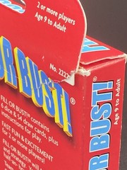 FILL OR BUST! Dice Card Game No. 2222 (Bowman Games 2009) Complete