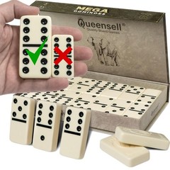 Mega Large 3″ Dominoes Set for Adults and Kids – Dominoes Double 6 Classic Bo…