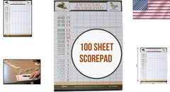 Compact 8.25″ x 5.5″ Scoring Sheets for Mexican Train & Chicken Foot Dominoes