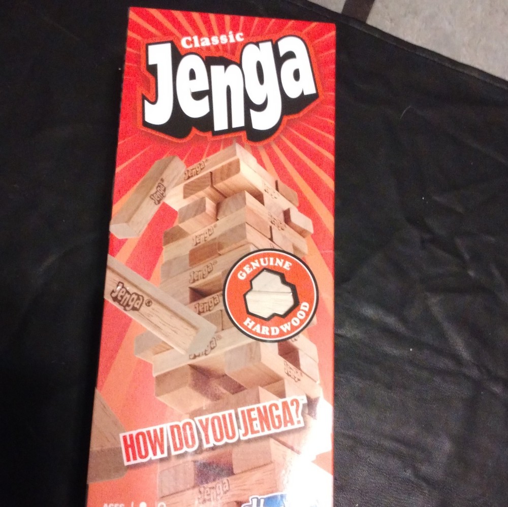 Hasbro Jenga Genuine Hardwood Family Strategy Game Ages 6+ Complete 2019