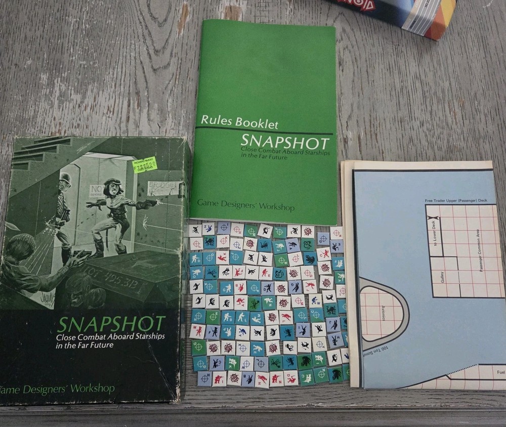 Game Designers’ Workshop Snapshot Sci-Fi Board Game w/ Rules Booklet Not Co