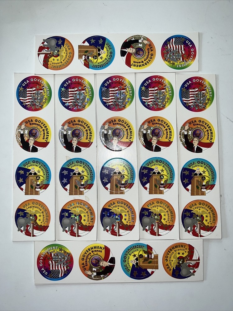 7x Unpunched U.S.A. Government POGS CAPS Lot Judicial Executive Legislative USA
