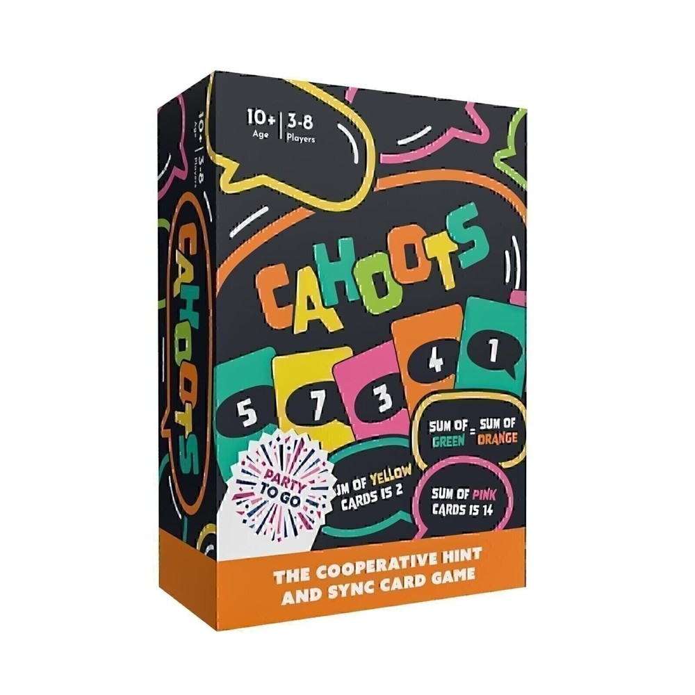Gamewright – Party to Go – Cahoots – The Cooperative Hint and Sync Card Game…