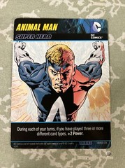 2014 DC Comics Crisis 1 Deck Game Animal Man Oversize Super Hero Card!