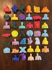 ALL SOLID COLOR COMPLETE SET Gogos Crazy Bones European 2006 MARVEL HEROES