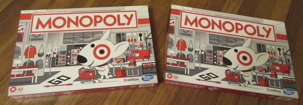(2) Hasbro Monopoly Game: Target Edition Game Board Brand New Factory Sealed Lot