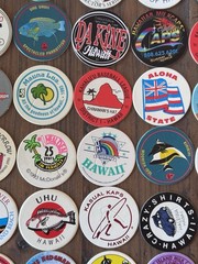 Lot Of 147 Original 90s Pogs All Hawaiian Milk Caps Advertising + W/ Trov Case