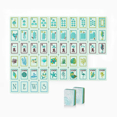 Engraved American Mahjong Tiles set ,160 Prestige Costal Seas & Coral