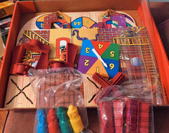 Oops & Downs: Firehouse Full of Fun Vintage 1992 Mattel Board Game COMPLETE