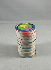The Simpsons POGS 1994 SkyCaps Bongo Complete 50 Character Set NEAR MINT