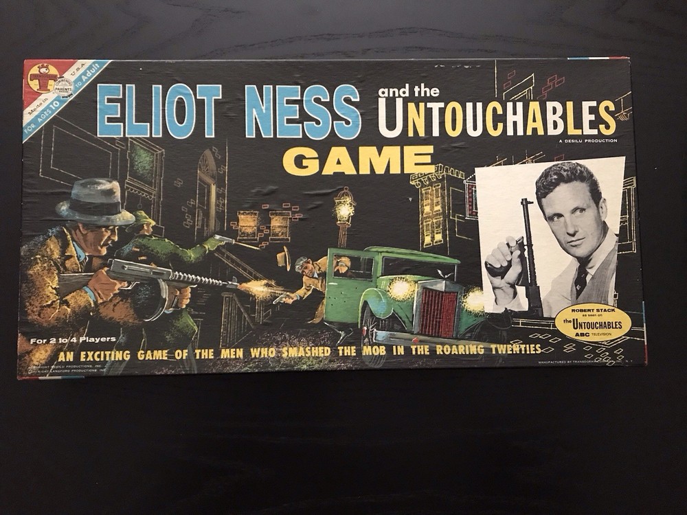 1961 Eliot Ness Untouchables BOARD GAME No Splits 100% Complete Transogram