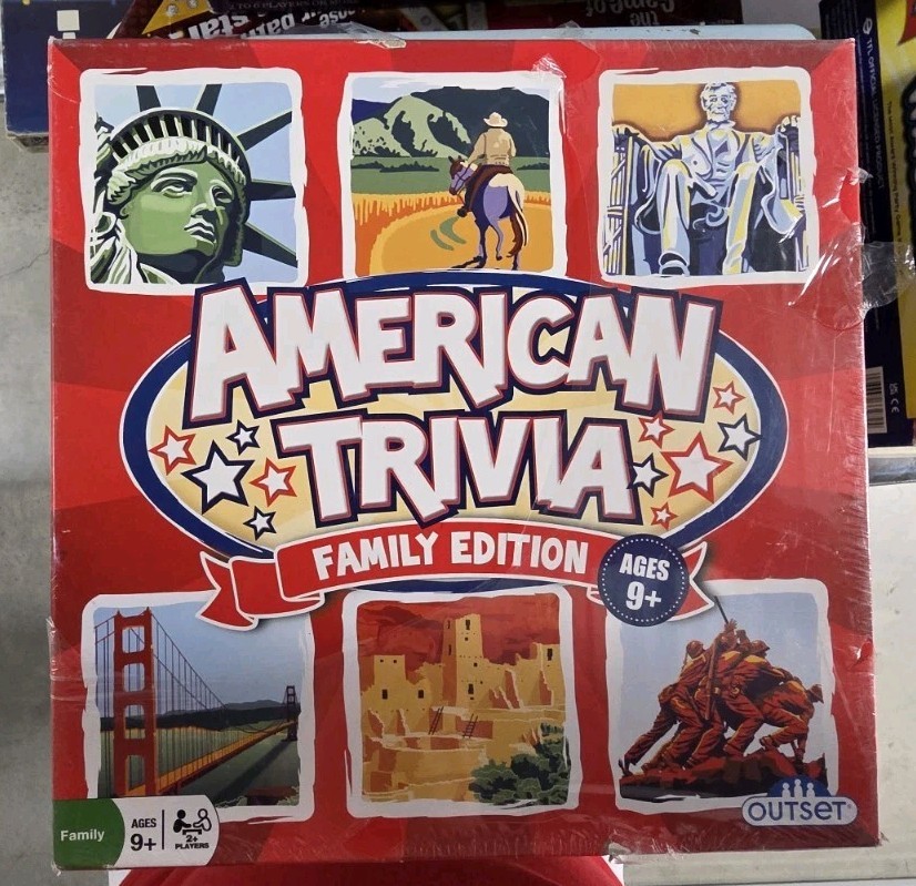OUTSET 18015 American Trivia Card Board Game