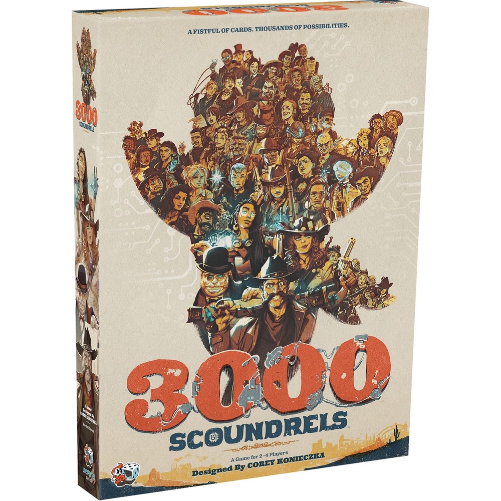 Unexpected Games 3000 Scoundrels Board Game – Wild West Strategy Game for 2-4…