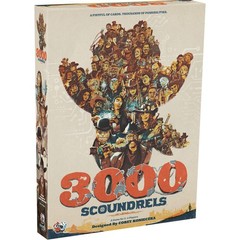 Unexpected Games 3000 Scoundrels Board Game – Wild West Strategy Game for 2-4…