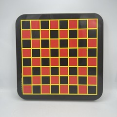 Vintage Pressman CHINESE CHECKERS /CHECKERS Tin Board 14″ Marbles