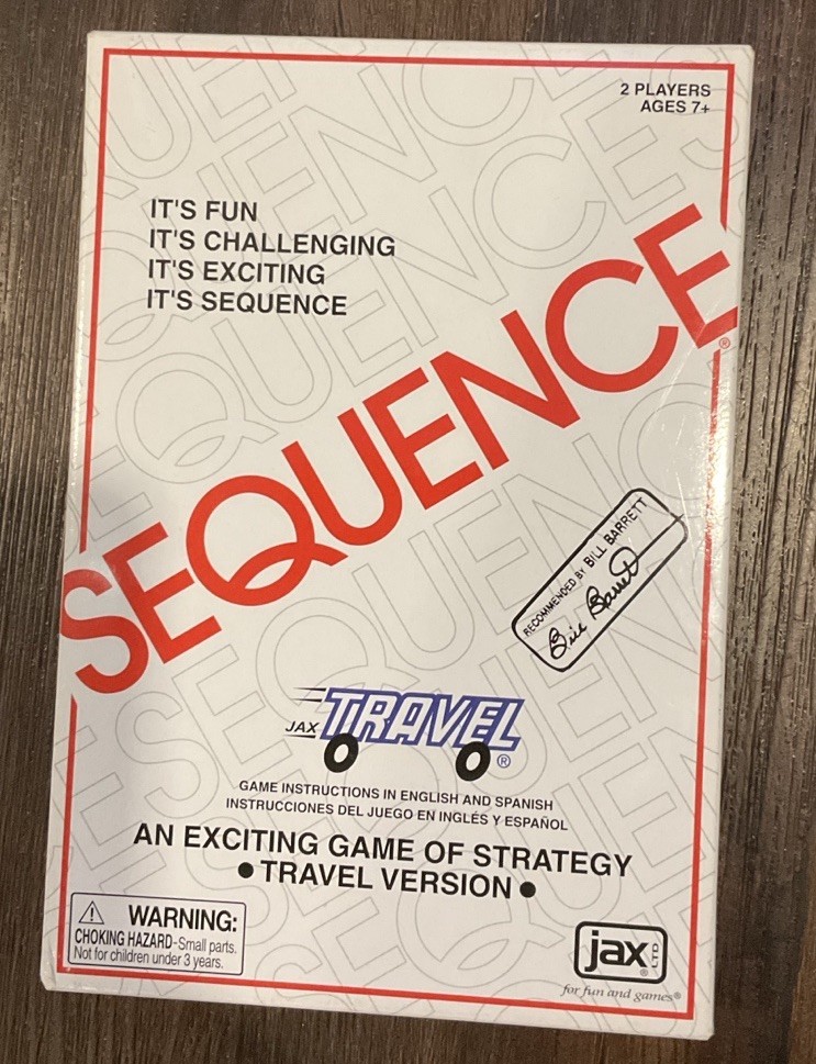 Sequence Strategy Board Game Travel Version – New In Box
