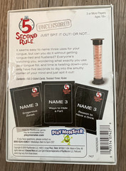 5 Second Rule [Uncensored] Party Game Just Spit it Out! Or Not