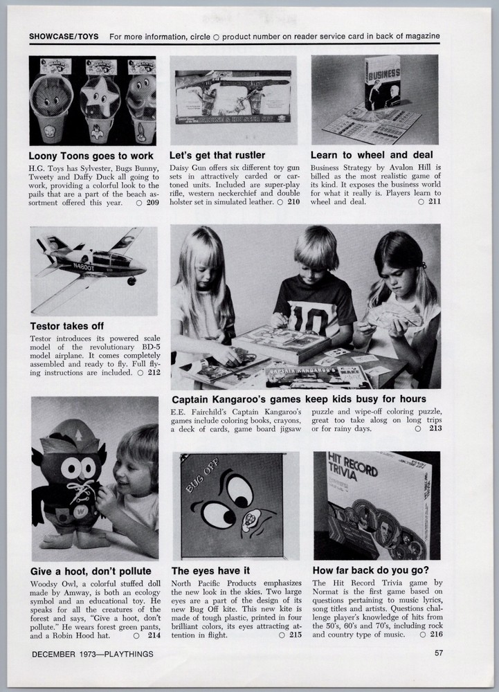 1973 Vintage Toy Article Captain Kangaroo Board Game Puzzle Crayons Deck of Card