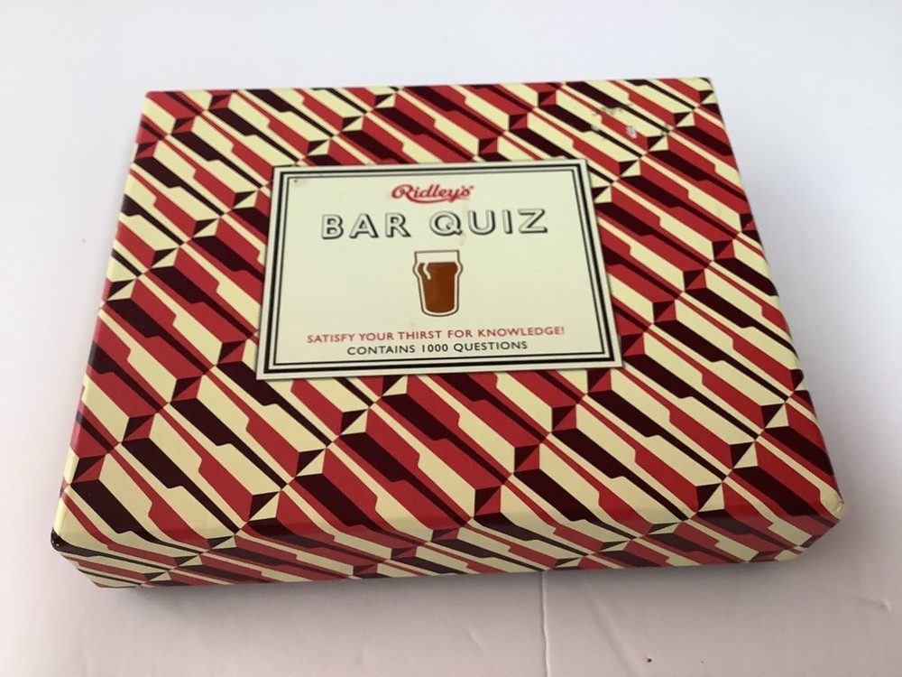 Ridley’s Bar Quiz Game, New.
