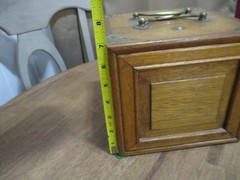 Antique Mahjong 5 Drawer Wood Box Set Bamboo Bone Mah-Jongg