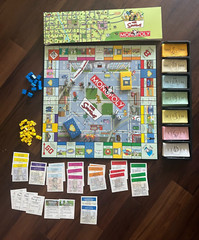 The Simpsons Monopoly Game with 6 Pewter Tokens – 2001 RARE Vintage