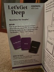 Lets Get Deep Questions For Couples Game Card Game For Date Night