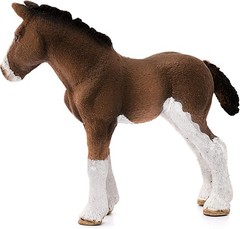 Farm Animal Horse Figurine Clydesdale Foal Toy Kids Toddlers Schleich World Toys