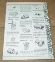 1988 Games Workshop : Warhammer Townscape Card Buildings Scenery Building