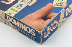 1986 UNO Dominos Game by International Games 100% COMPLETE Vintage