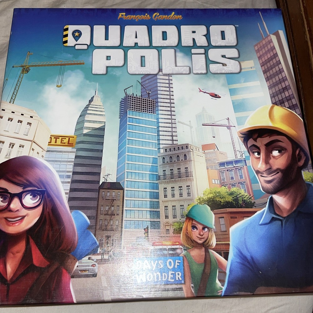 Days of Wonder Quadropolis Frangois Gandon City Building Board Game COMPLETE