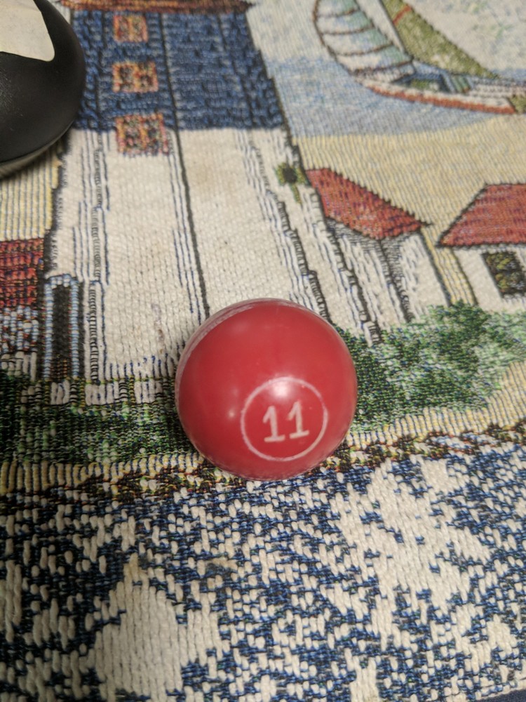 Number 11 Ball From Vintage Pivot Pool Game