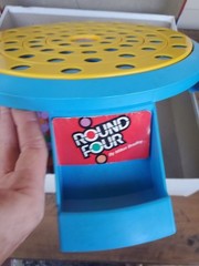Vintage 1986 Milton Bradley Round Four Game Fun Family Game 2-4 players