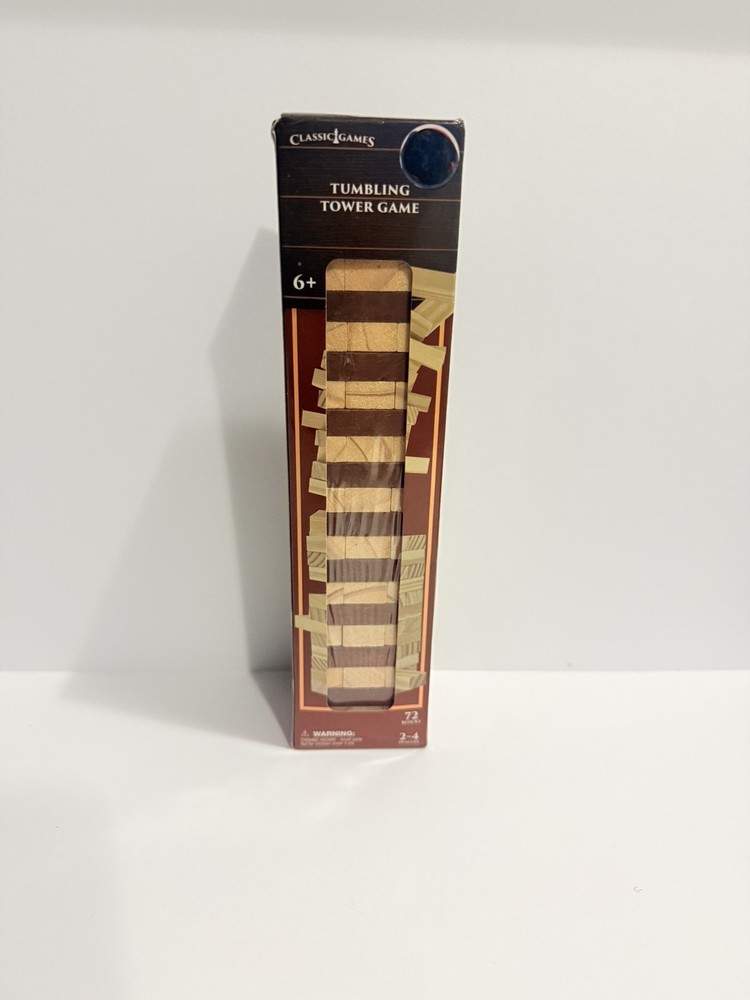 72pc MINIATURE Tumbling Tower Blocks Wood Game — 1-7/8″ x 5/8″ CRAFTS