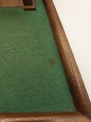 MCM Vintage Dante American Walnut Poker Dice Game Board Made in USA with Rules