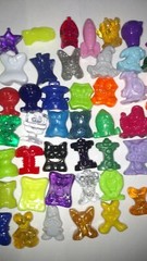 Gogo Crazy Bones Various Series Lot | Roughly 75 Bones | Vintage 1996+ | Rare