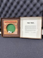 Vintage Drueke American Walnut Tric Trac (Shut The Box) Dice Game No. 1997