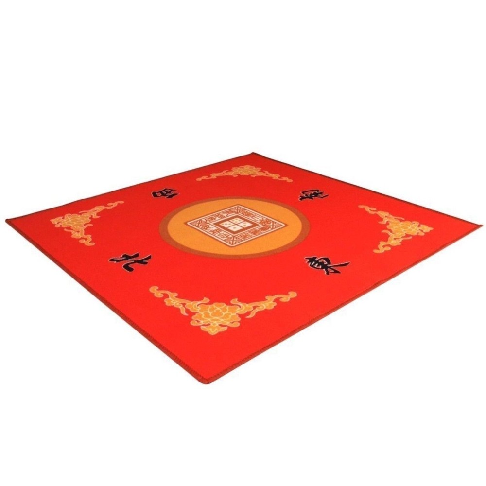 Universal Mahjong / Paigow / Card / Game Table Cover – Red Mat 31.5″ x 31.5″ …