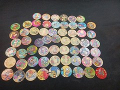 60 Vintage Tazos Sabritas Pogs Mexico Rare 1994-1995 Warner Bros, 20th C Fox Mix