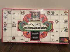 Vintage Scrabble Sentence Game for Juniors Board Game 1973 Selchow & Righter Co.