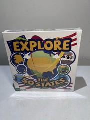EXPLORE THE 50 STATES – A GAME OF WHO, WHERE, AND WHAT! OUTSET MEDIA BOARD GAME