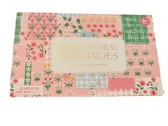 Fresh Floral Dominoes – Set of 28 Cottagecore – Pastel – NIB