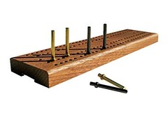 Professional Tournament Domino Set 28 Double Six Leather Case Travel Cribbage